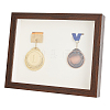Natural Wood Medal Display Frame AJEW-WH0248-420B-1
