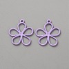Hollow Out Spray Painted Alloy Pendants LS-FIND-WH20008-19B-1