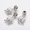 15Pcs Tibetan Style Alloy European Dangle Charms MPDL-ZF0001-04-1