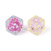 Printed Transparent Acrylic Beads MACR-T048-11M-2