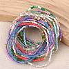 20Pcs 20 Colors Glass Seed Beaded Stretch Bracelet Sets BJEW-SW001593-8