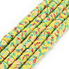 Handmade Polymer Clay Bead Strands X-CLAY-T020-10A-1