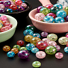 Transparent Crackle Acrylic Beads CACR-TA0001-03-5