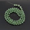 Cube Natural Green Aventurine Beads Strands G-N0154-38-2