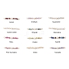 12Pcs 12 Styles Faceted Round Natural Mixed Stone Beaded Connector Charms PALLOY-JF03557-1