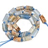 Natural Blue Calcite Beads Strands G-A314-A06-01-3
