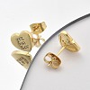 Rack Plating Brass Micro Pave Clear Cubic Zirconia Stud Earrings EJEW-K299-01G-E-3