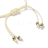 Sunflower Alloy Enamel Charms Braided Bracelets LS-BJEW-A016-01A-3