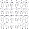 80Pcs Alloy Pendants FIND-SC0023-62-1