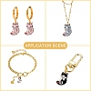 25Pcs 5 Styles Rack Plating Alloy Pendants ENAM-CJ0004-73-6