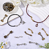 32Pcs 8 Styles Alloy Cord Ends HJEW-SC0003-08-4
