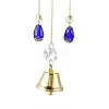 Faceted Glass Teardrop & Octagon Hanging Suncatcher HJEW-I010-02A-5