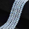 Electroplate Glass Beads Strands X-EGLA-A034-J6mm-L07-1