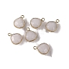 Natural White Agate Faceted Pendants PW-WG413D9-14-1