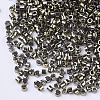 Electroplate Glass Cylinder Beads SEED-Q036-01A-B03-3