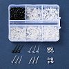 320Pcs 4 Style Eco-Friendly Plastic Stud Earring Findings KY-FS0001-18-7