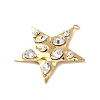 304 Stainless Steel Cubic Zirconia Pendants X-STAS-Z182-07G-03-2