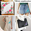 Gorgecraft 6Pcs 3 Color Peony Pattern Cloth Computerized Embroidery Iron On/Sew On Patches PATC-GF0001-13-5