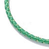 Polyester Cord Braided Bracelet Makings MAK-Z003-01G-22-2