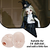 Rubber Craft Doll Head DIY-WH0671-035-7