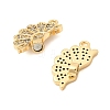 Valentine's Day Brass Micro Pave Cubic Zirconia Split Pendants KK-H251-01C-G-2
