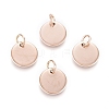 Ion Plating(IP) 304 Stainless Steel Charms LS-EJEW-L238-03C-RG-1