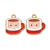 Christmas Alloy Enamel Pendants ENAM-K080-01H-G-1