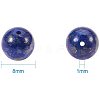 Natural Lapis Lazuli Bead Strands G-PH0028-8mm-16-2