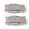 Tarnish Resistant 201 Stainless Steel Watch Band Clasps LS-STAS-P221-22A-P-2