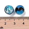 Handmade Silver Foil Glass Beads LAMP-A001-G03-10mm-2