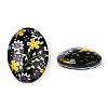 Flatback Glass Cabochons GGLA-WH0034-05-5