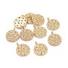 Brass Micro Pave Cubic Zirconia Pendants KK-D156-05G-D-3