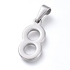 Non-Tarnish 304 Stainless Steel Pendants STAS-L210-05A-P-2