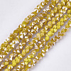 Electroplate Glass Beads Strands EGLA-S179-03A-H04-1