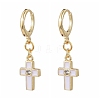 Brass Huggie Hoop Earrings EJEW-JE04186-05-1
