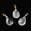 Natural Quartz Crystal Pendants G-Q005-02G-08-2