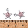 Alloy Rhinestone Pendants RB-P037-01P-02-3