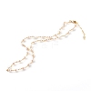 Natural Pearl Beaded Necklaces NJEW-JN03435-02-1