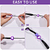 2Bags 2 Styles Resin Hair Beads for Hair Braiding Tool DIY-CA0008-38B-4
