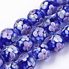 Handmade Lampwork Beads Strands LAMP-T007-04E-1