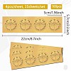 Plastic Self Adhesive Gold Foil Embossed Stickers DIY-WH0575-003-2
