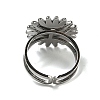 Sun 304 Stainless Steel Open Cuff Rings STAS-Z060-08P-05-3