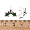 Brass Micro Pave Cubic Zirconia Stud Earrings EJEW-Q015-08P-3