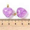 Dyed Natural Jade Pendants G-J386-H14-G-3