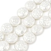 Electroplated Shell Pearl Beads Strands BSHE-Z007-02B-1