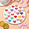 50Pcs 25 Styles PVC Plastic Cabochons FIND-CJ0002-94-5