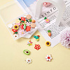 28Pcs 14 Style Resin Pendants RESI-TA0001-41-6