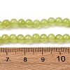 4MM Dyed Natural Green Jade Round Beaded Necklaces GG-CBAA808-04P-A-5