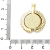Brass Micro Pave Cubic Zirconia Open and Close Pendants KK-A282-05A-G-3