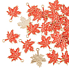 SUPERFINDINGS 80Pcs Autumn Theme Rack Plating Alloy Enamel Pendants ENAM-FH0001-41-1